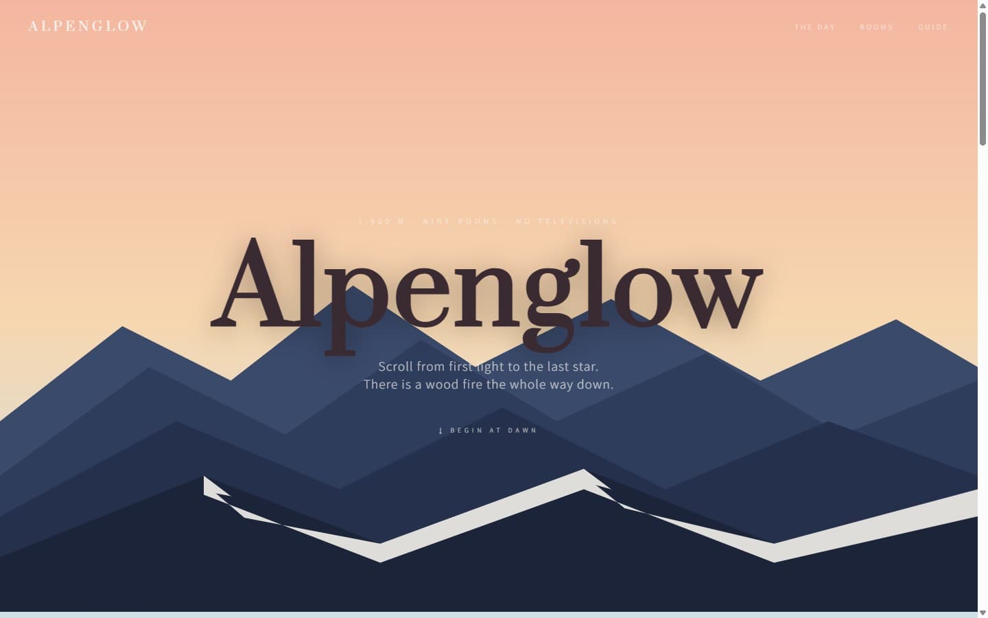ALPENGLOW website preview