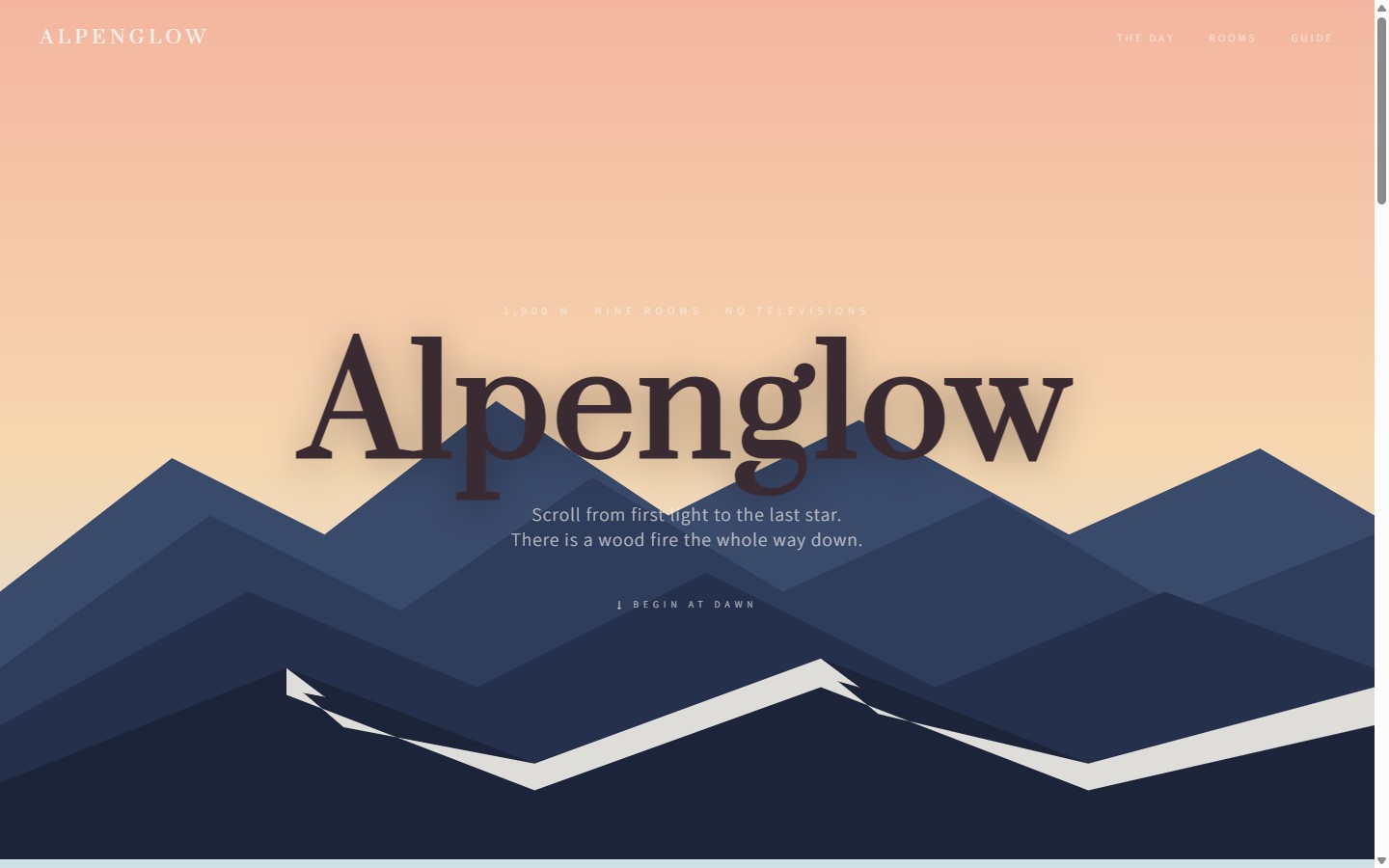 ALPENGLOW website preview